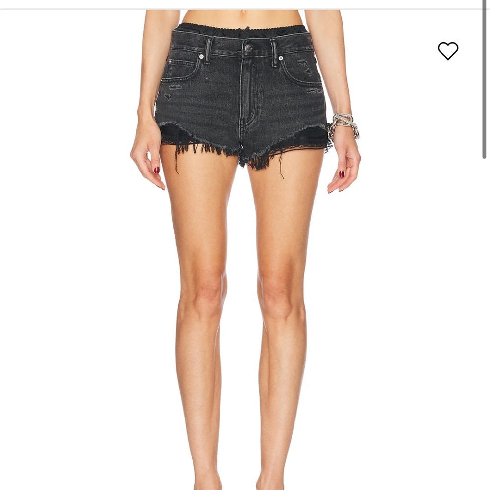Alexander Wang silk boxer Black Jean Shorts